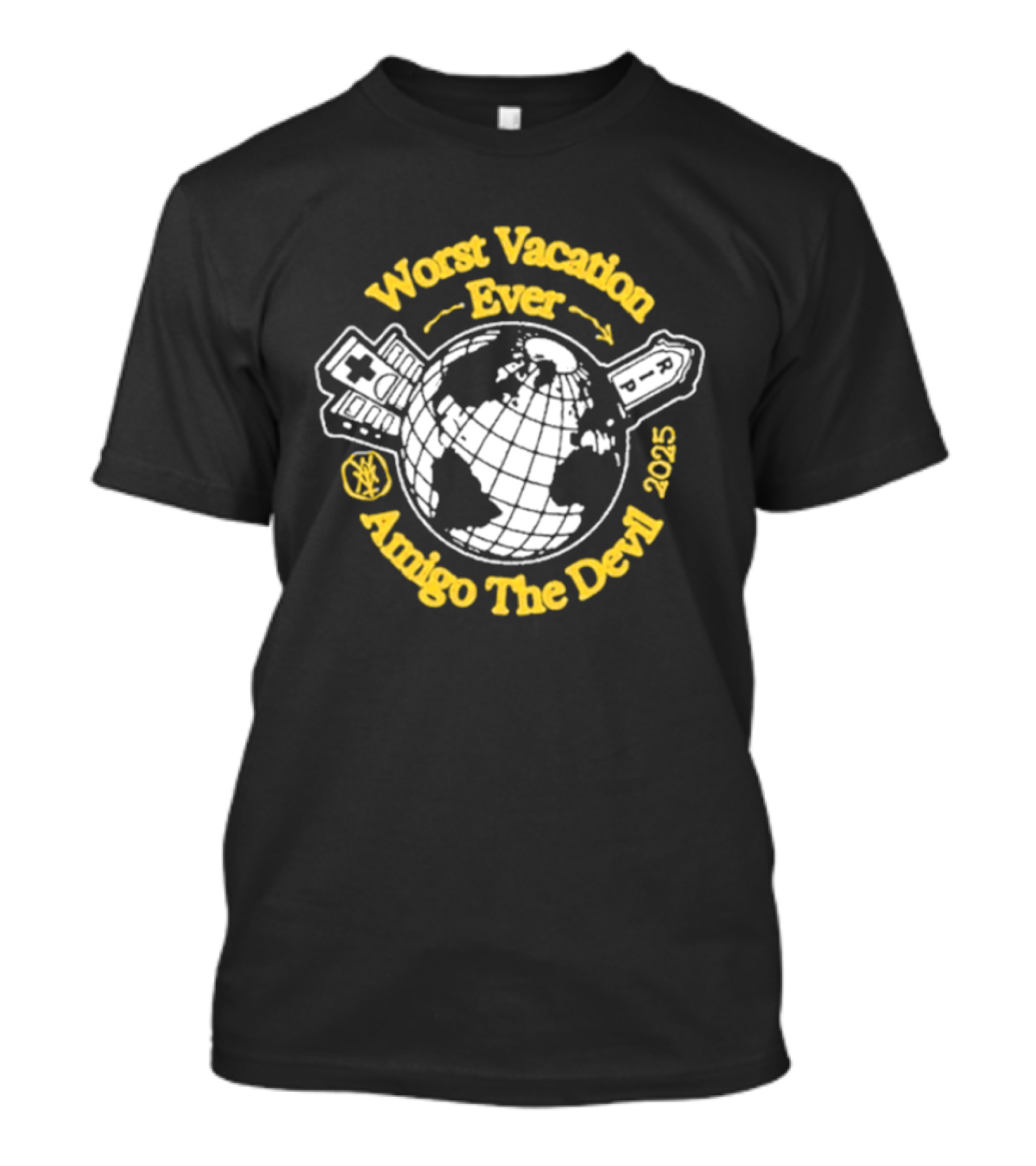 Amigo The Devil Worst Vacation Ever 2023 World Tour Circle Planet T-Shirt
