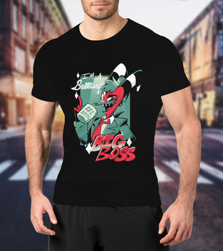 Brilliant Big Boss Hazbin Hotel #1 Boss Coffee T-Shirt