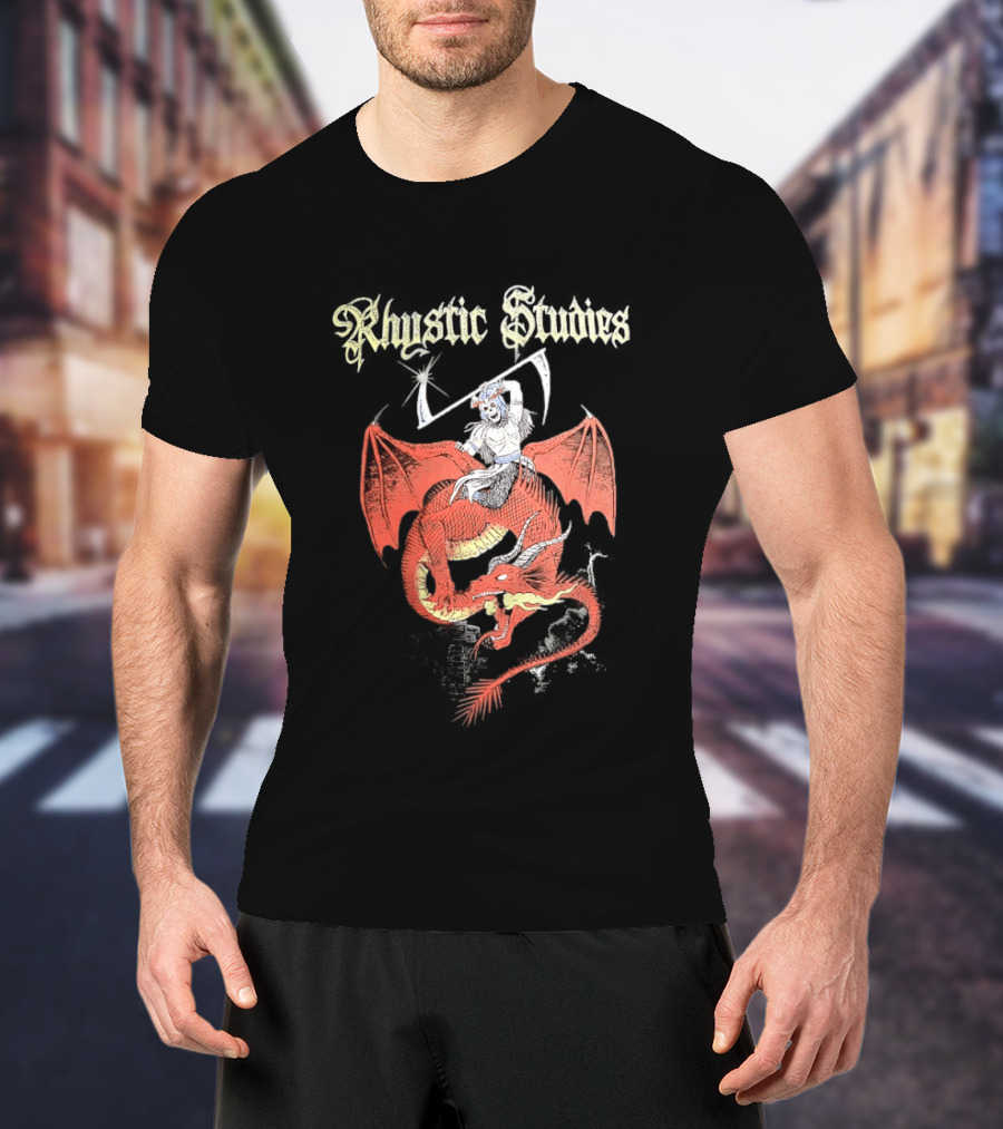 Rhystic Studies Big Ass Dragon Rider Fantasy T-Shirt