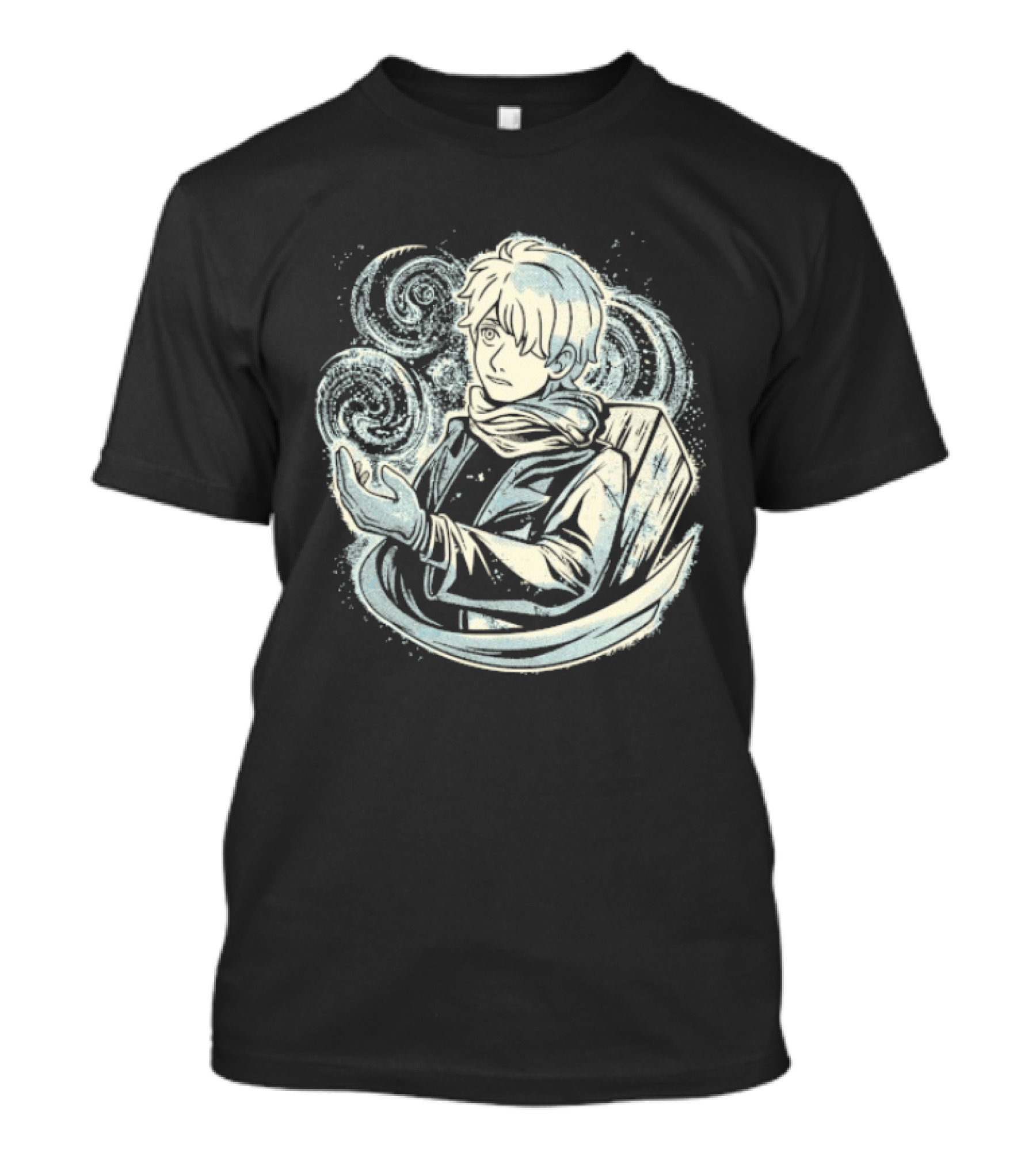 Karinimiki Depths Of Winter Ethereal Figure With Swirling Snowflakes T-Shirt