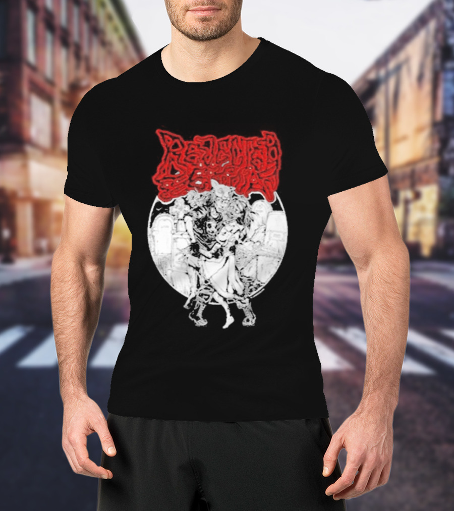 Lamb Mask Heart Motif Until Death Valentine's Symbolism T-Shirt