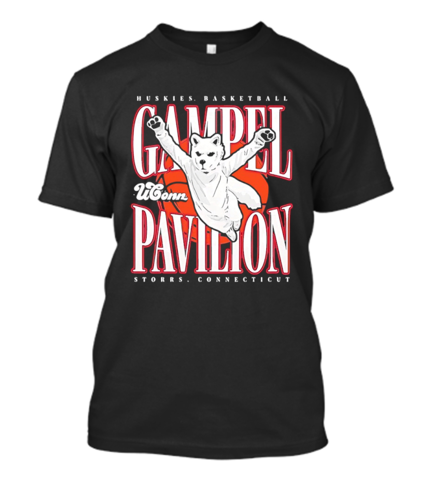 UConn Huskies Basketball Gampel Pavilion Storrs Connecticut T-Shirt