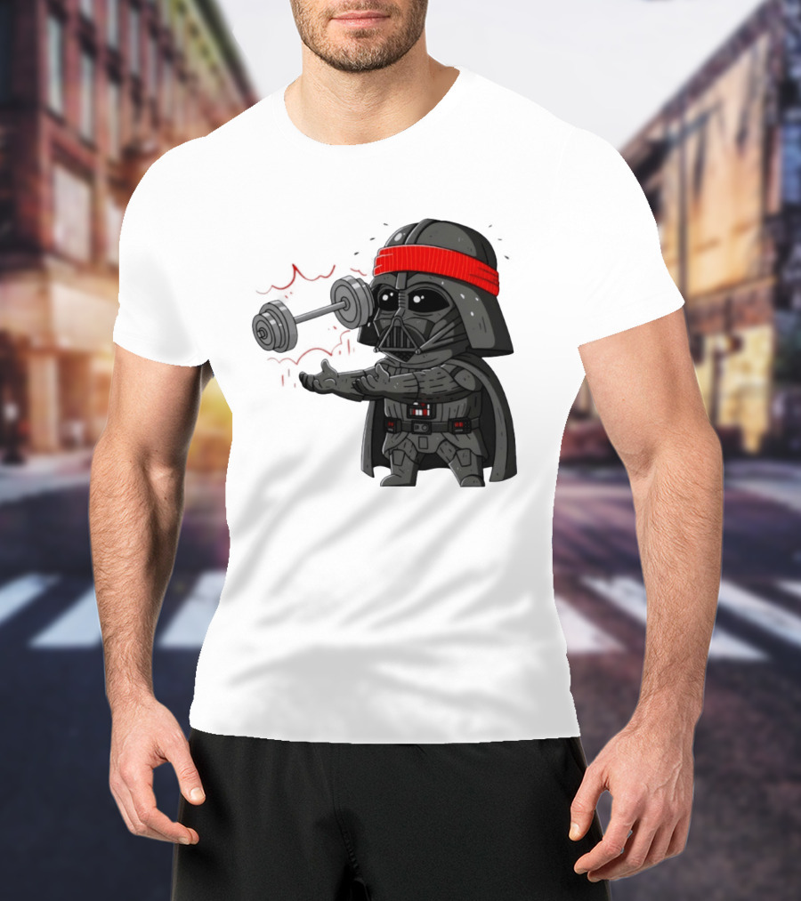 Force Lift Red Bandana Parody Villain Exercise Humor T-Shirt