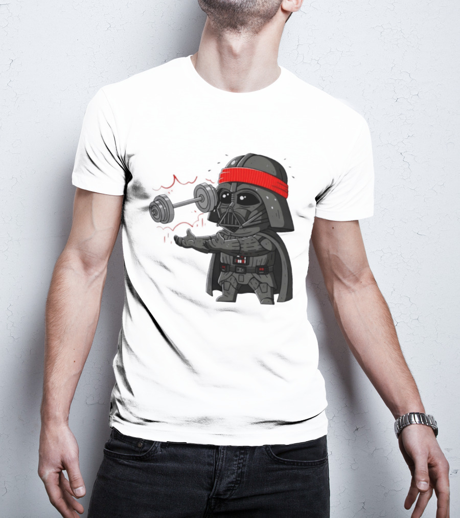 Force Lift Red Bandana Parody Villain Exercise Humor T-Shirt