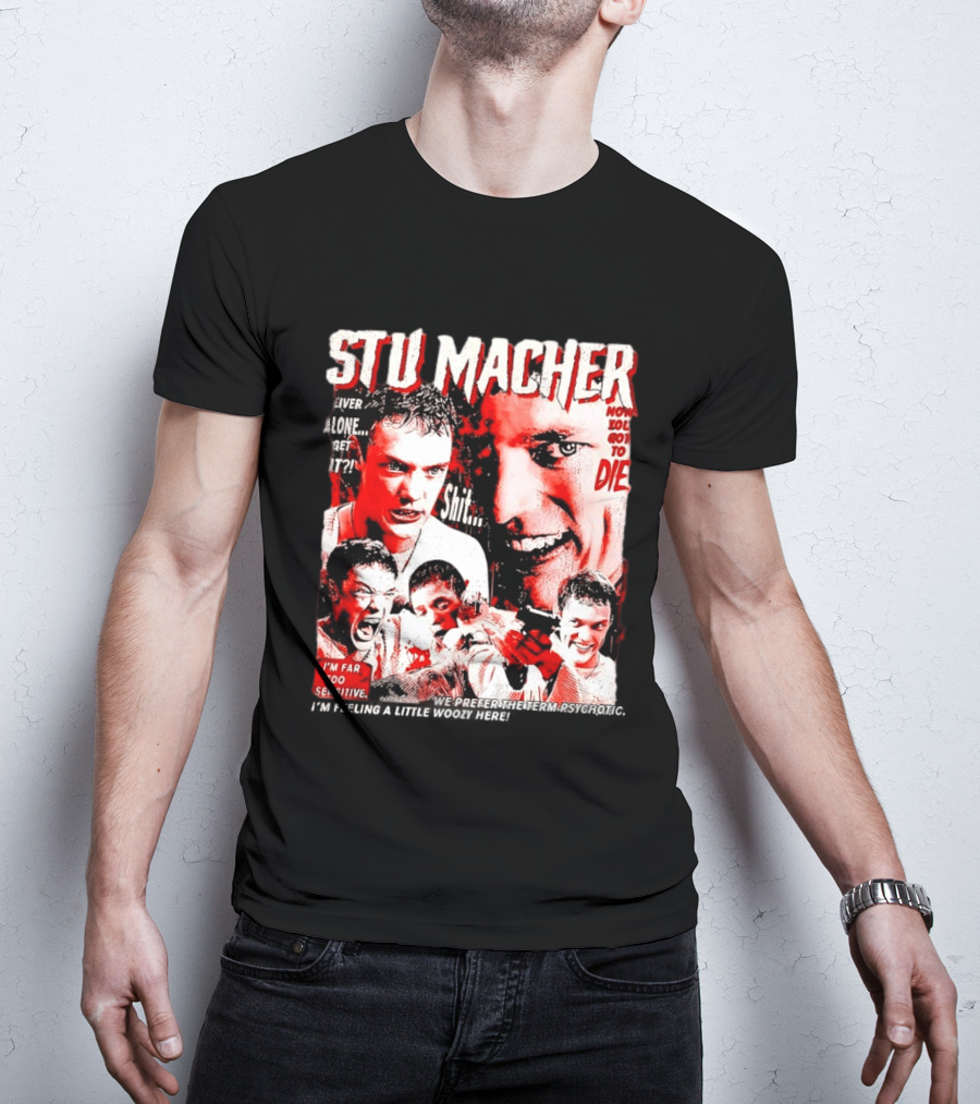 Stu Macher Scream Movie Liver Alone Get It Iconic Horror T-Shirt