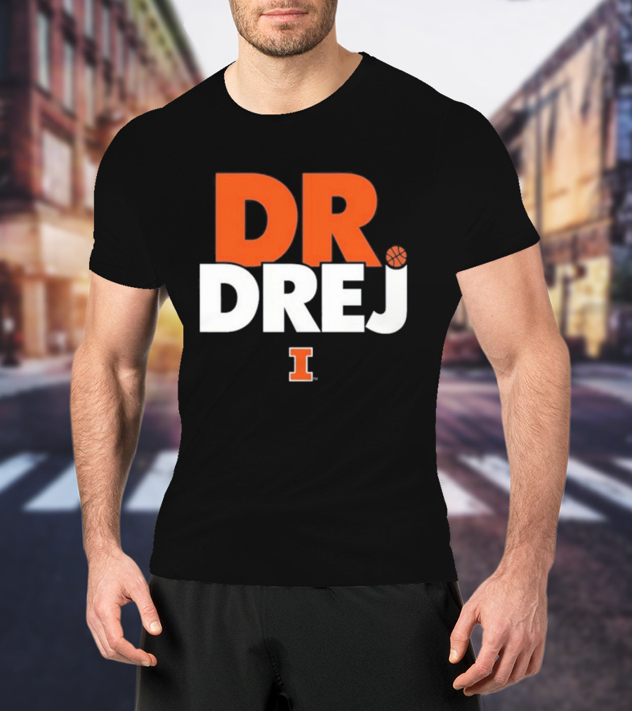 Andrej Stojakovic Dr. Drej I Illinois Fighting Illini T-Shirt