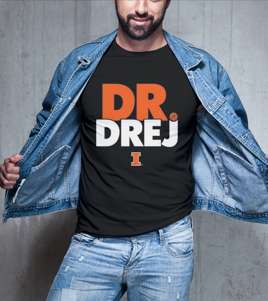 Andrej Stojakovic Dr. Drej I Illinois Fighting Illini T-Shirt