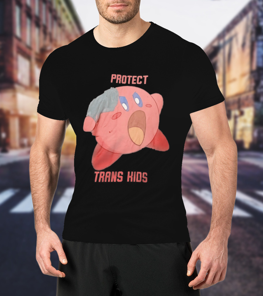 Kirby Protect Trans Kids T-Shirt