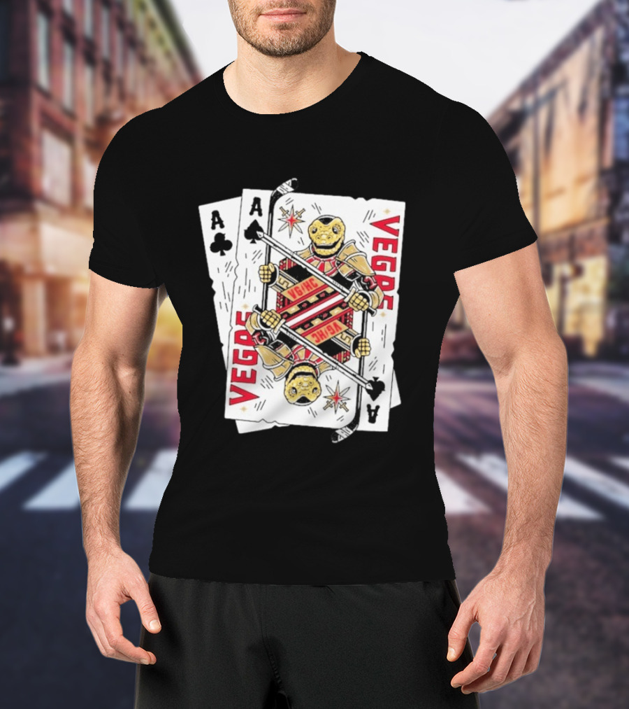 Vegas Golden Knights Chance Ace Playing Cards T-Shirt