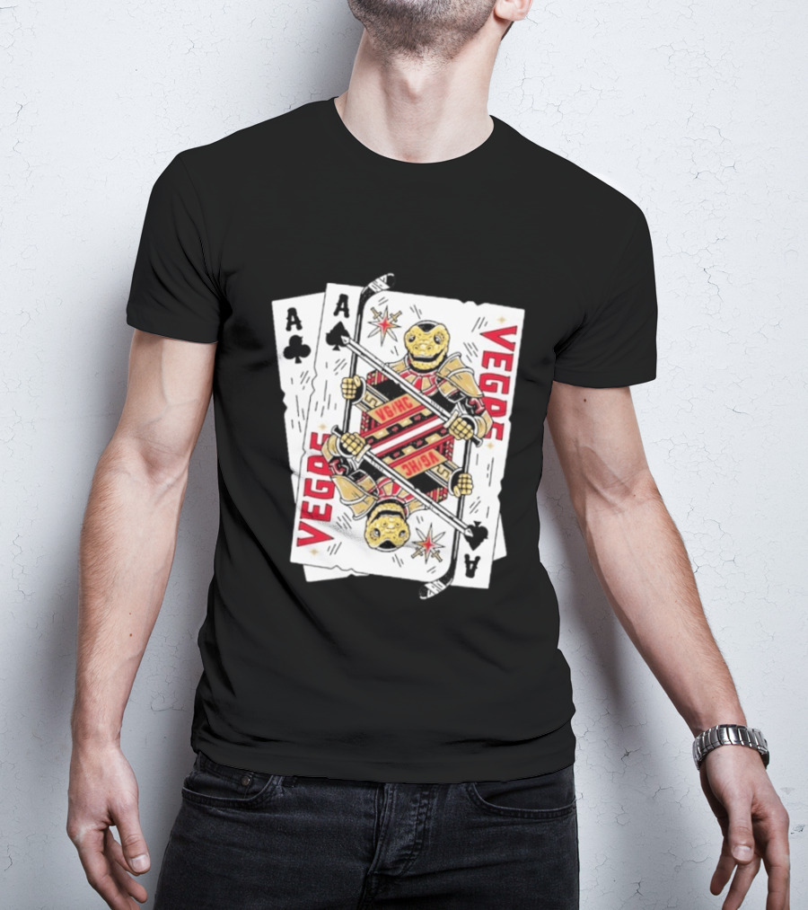 Vegas Golden Knights Chance Ace Playing Cards T-Shirt
