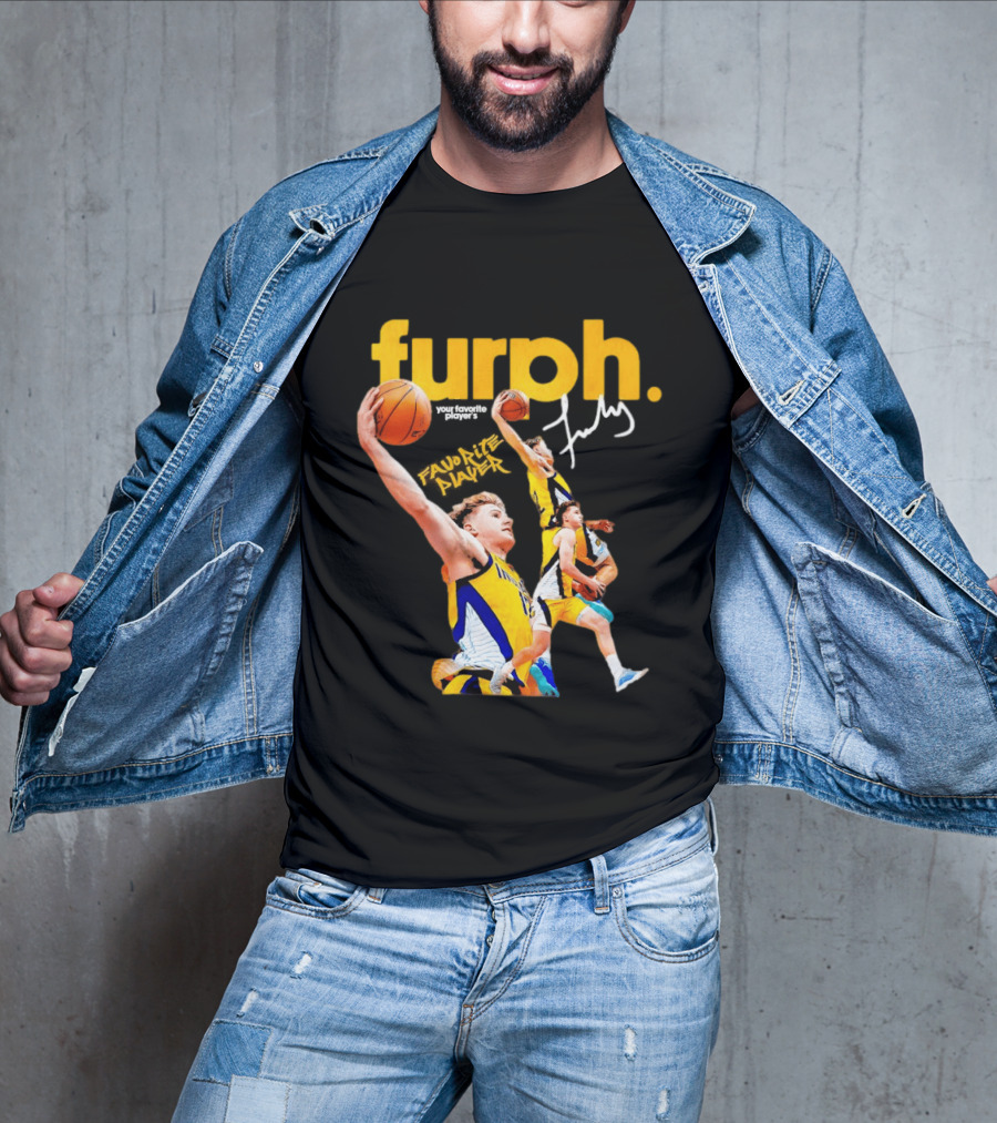 Furphy Indiana Pacers Basketball Player Jump Shot Action T-Shirt