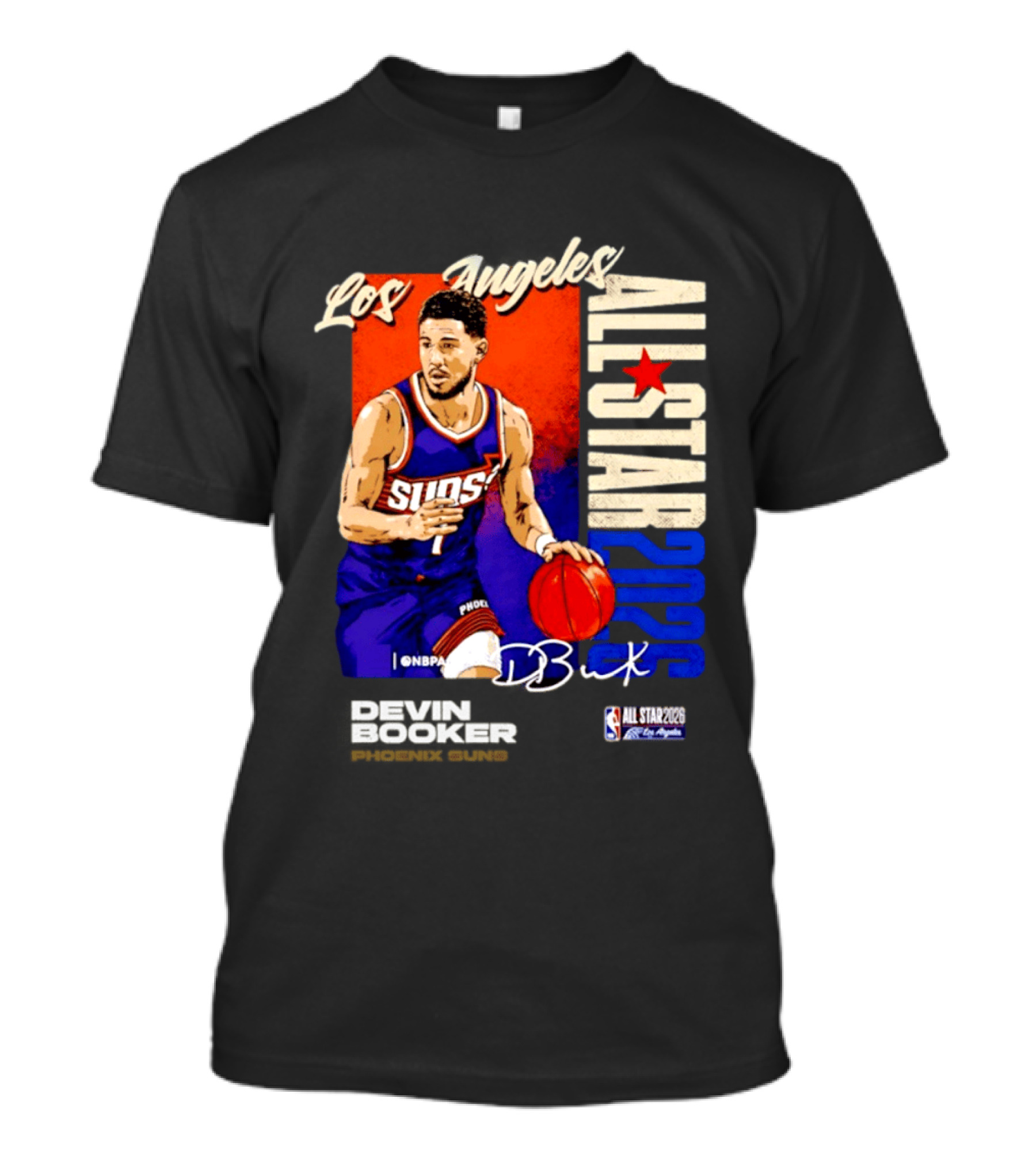 Devin Booker Los Angeles 2026 NBA All Star Suns D Book T-Shirt