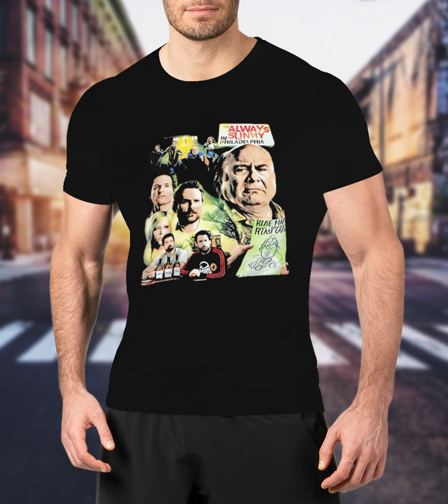 Always Sunny In Philadelphia Characters Collage T-Shirt