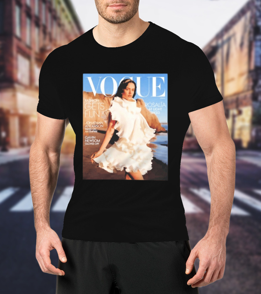 Vogue Spring Fashion Rosalia At Light Speed Jonathan Anderson Gavin Newsom T-Shirt