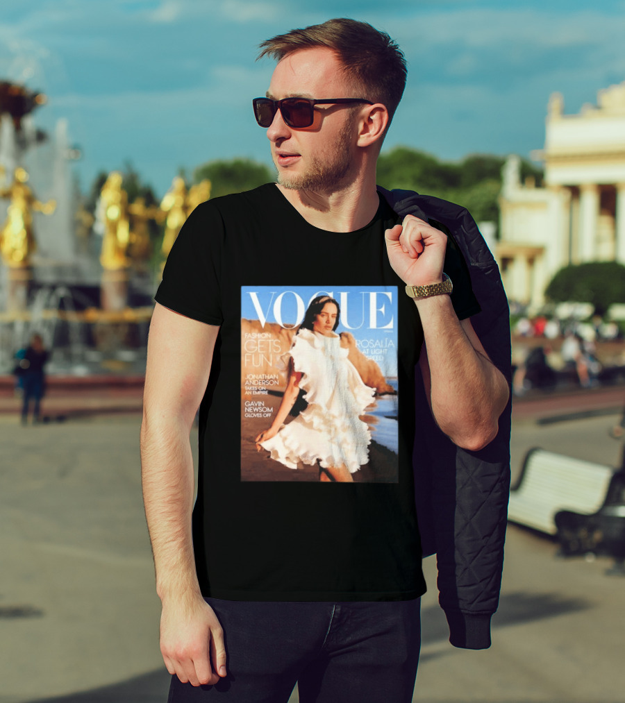 Vogue Spring Fashion Rosalia At Light Speed Jonathan Anderson Gavin Newsom T-Shirt