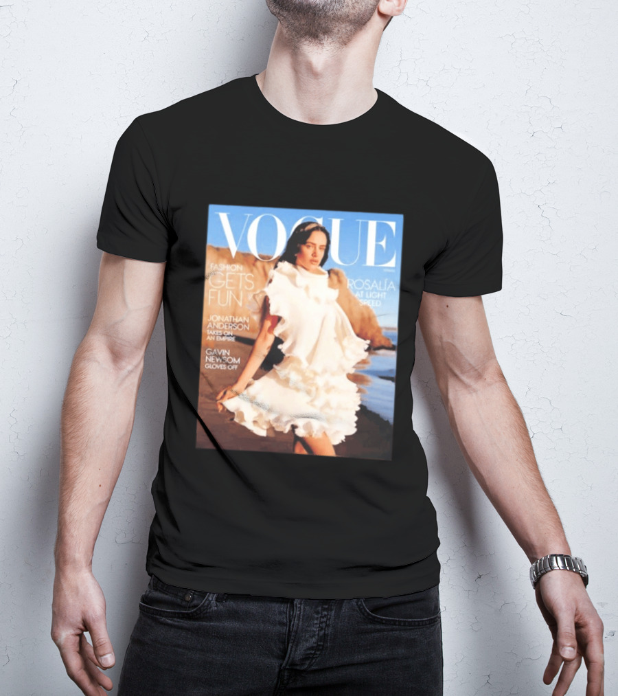 Vogue Spring Fashion Rosalia At Light Speed Jonathan Anderson Gavin Newsom T-Shirt