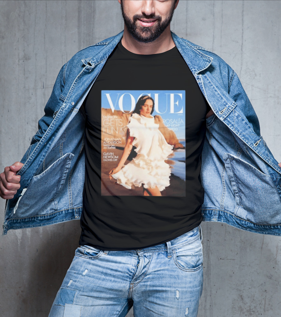 Vogue Spring Fashion Rosalia At Light Speed Jonathan Anderson Gavin Newsom T-Shirt