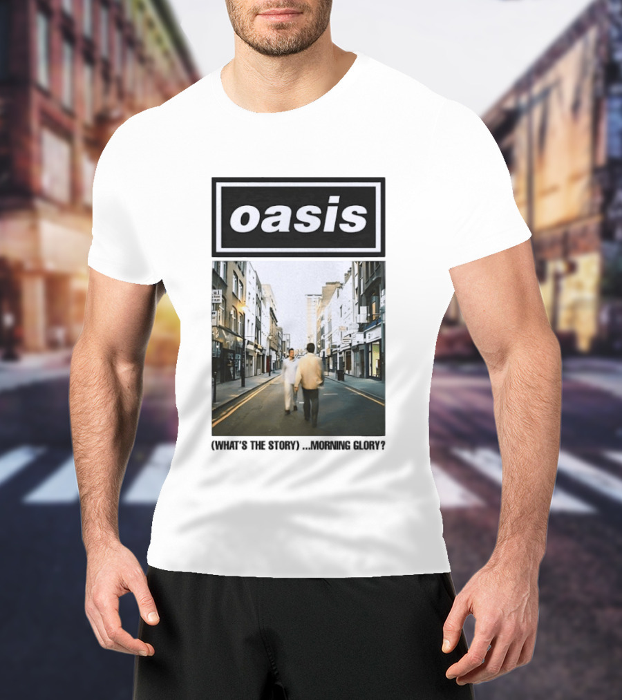 Oasis What's The Story Morning Glory Album Cover Colorful T-Shirt