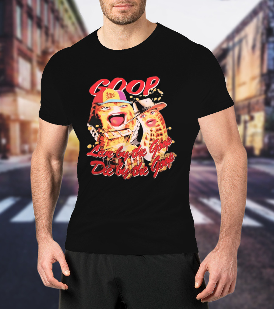 GOOP Live By The Goop Die By The Goop Peanuts Hat Drum T-Shirt