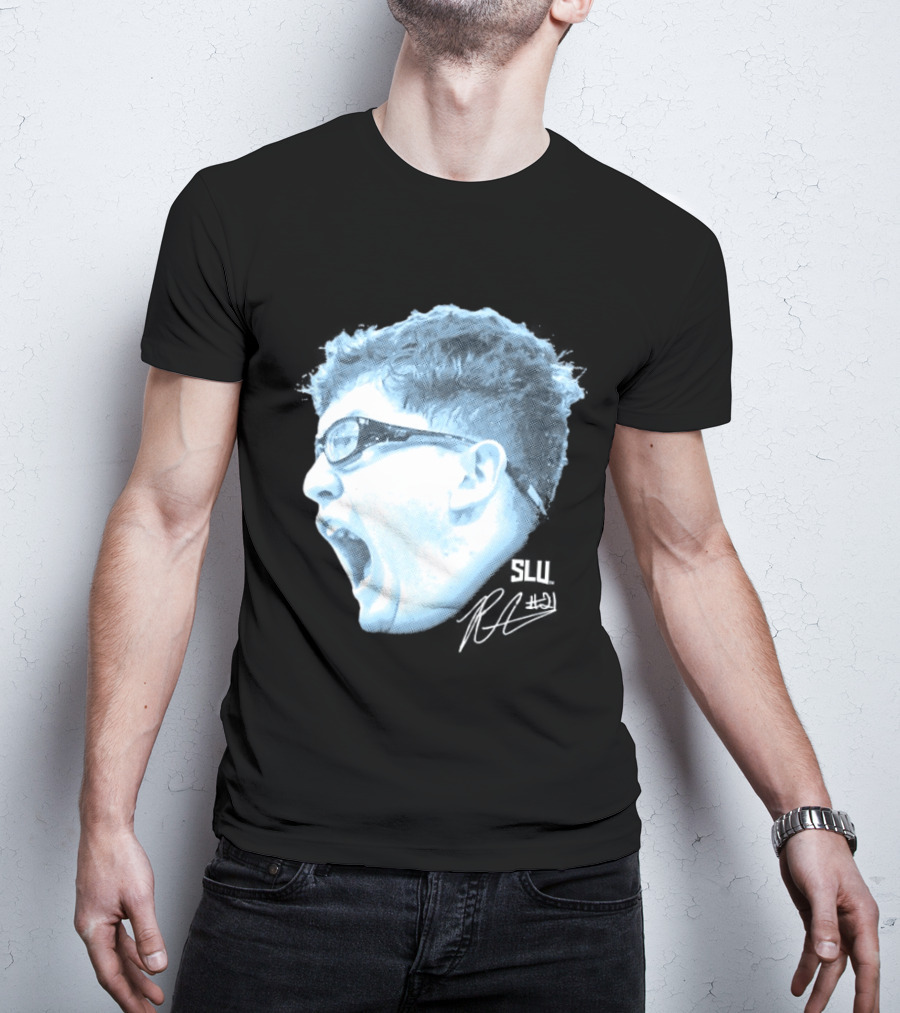 Robbie Avila Saint Louis Billikens SLU Big Head T-Shirt