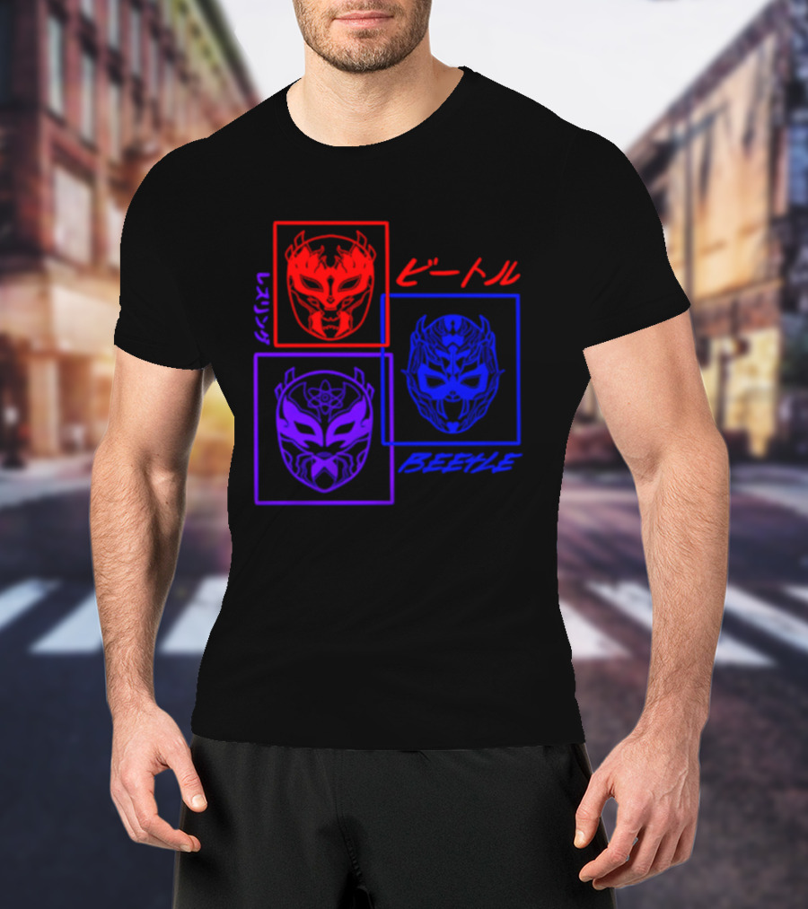 Crimson Beetle 3 Faces Of Beetle T-Shirt