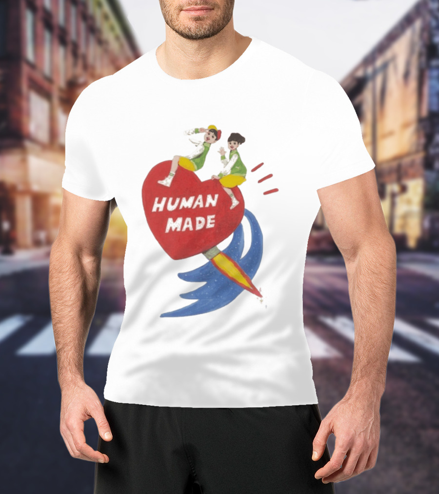 Human Made Heart Rocket Design Keiko Sootome T-Shirt
