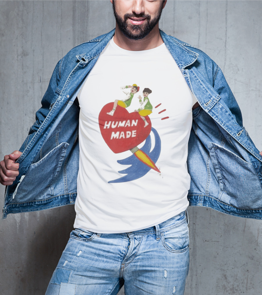 Human Made Heart Rocket Design Keiko Sootome T-Shirt