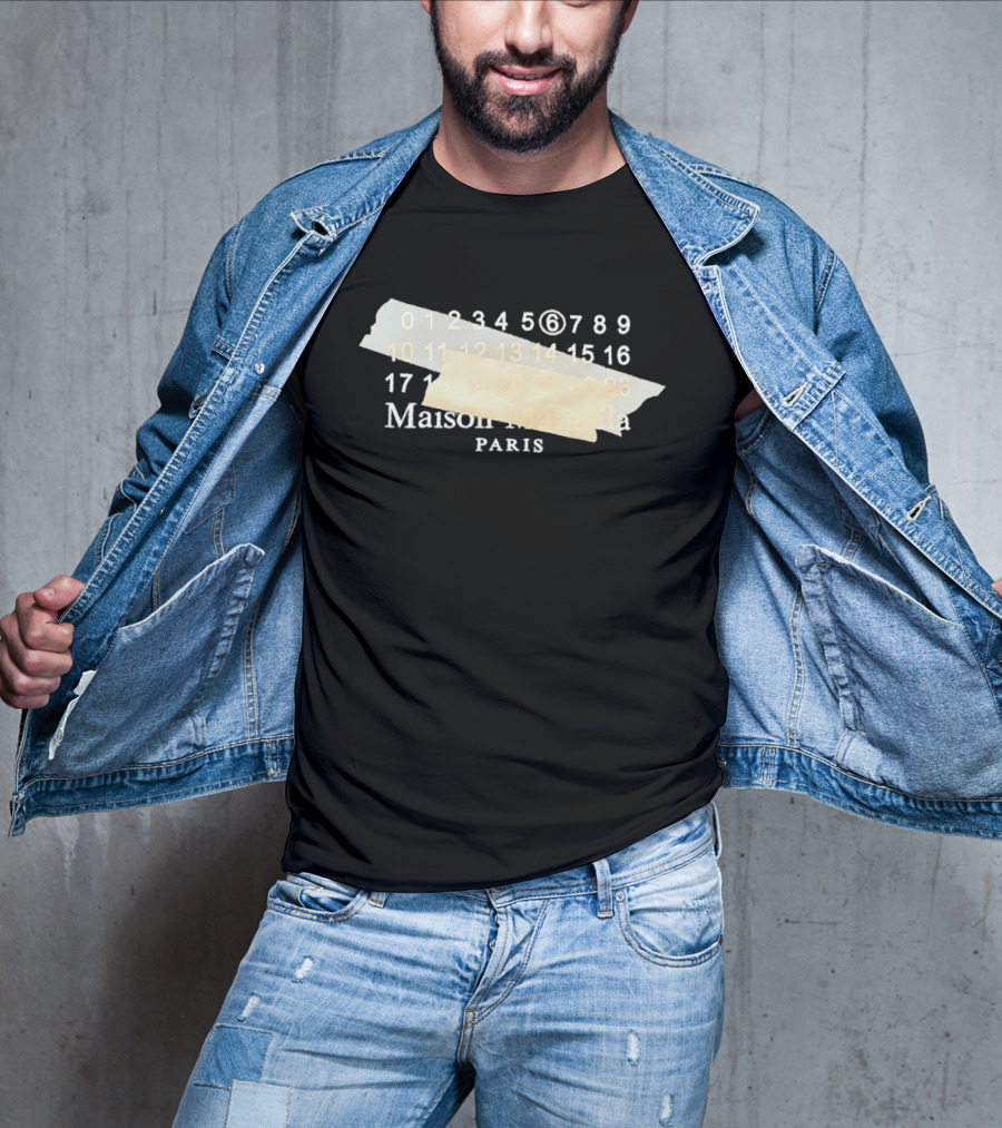Maison Margiela Paris Numbered Sequence Tape T-Shirt