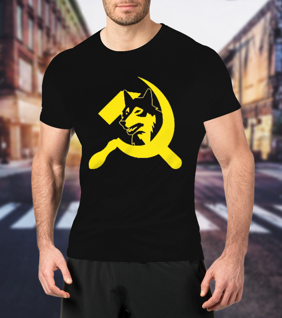 Minnesota Timberwolves Hammer Sickle Symbol Wolf Head T-Shirt
