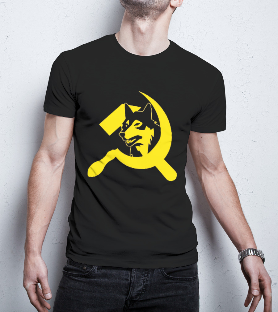 Minnesota Timberwolves Hammer Sickle Symbol Wolf Head T-Shirt