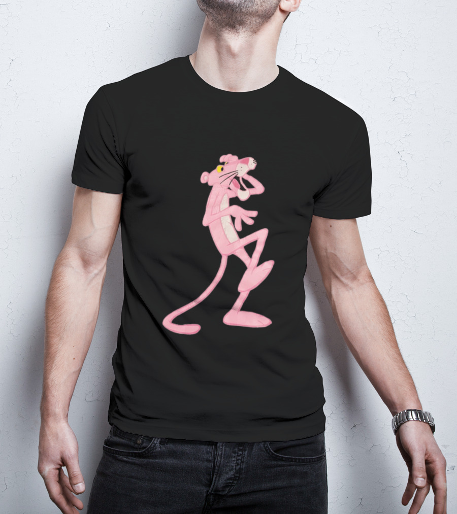 Pink Panther Cartoon Character Classic Pose T-Shirt