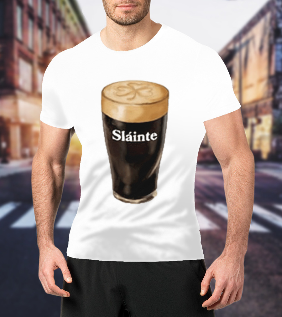 Sláinte Irish Shamrock Brew Pint T-Shirt
