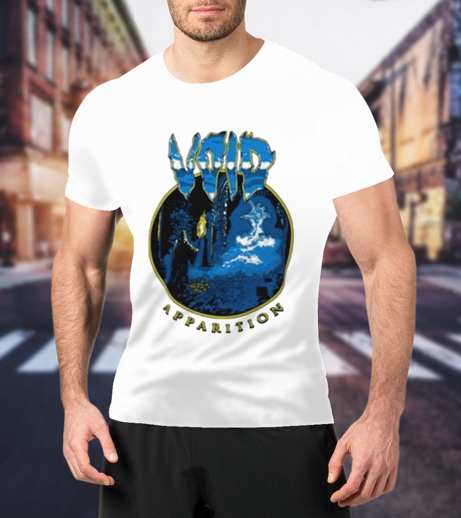 Void Apparition Blue Ghostly Scene T-Shirt