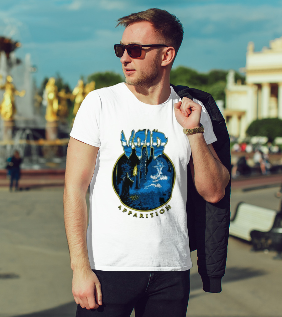 Void Apparition Blue Ghostly Scene T-Shirt