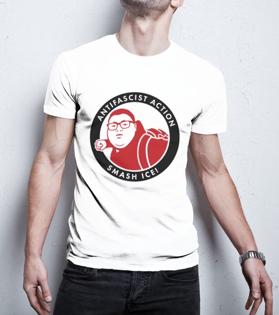 Antifascist Action Smash ICE Smash Nazi T-Shirt