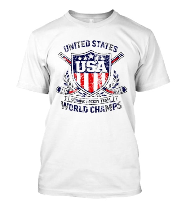 United States USA Olympic Hockey Team World Champs 2026 T-Shirt