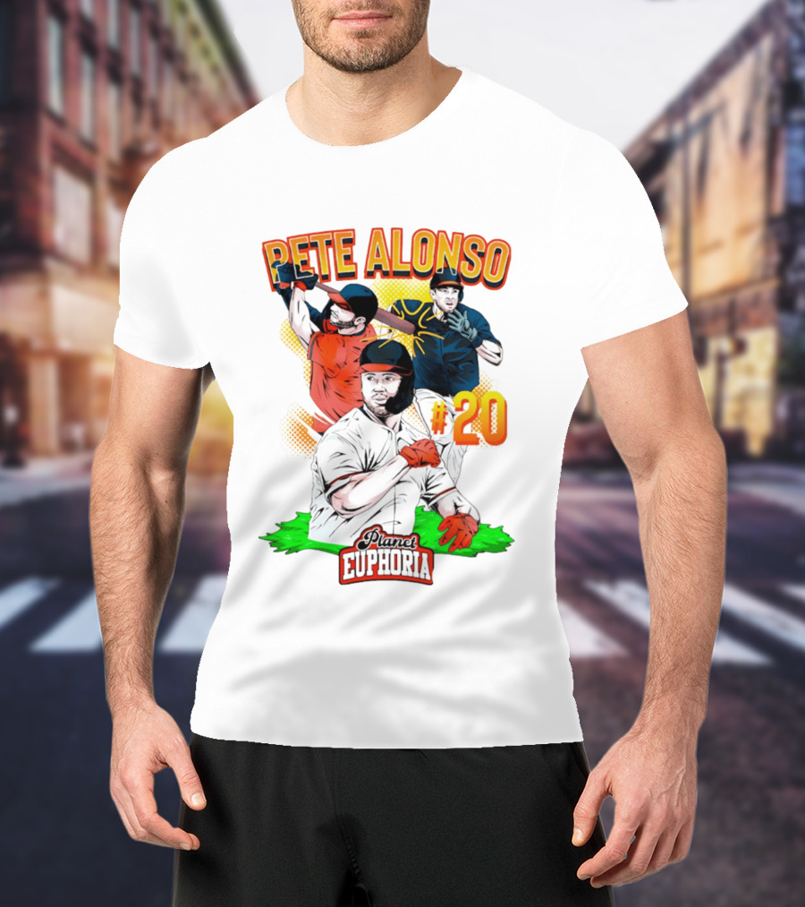 Pete Alonso Planet Euphoria #20 Baseball T-Shirt