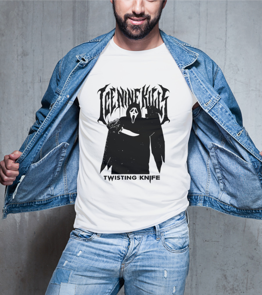 Ice Nine Kills Twisting The Knife Ghost Face Scream 7 Collaboration T-Shirt