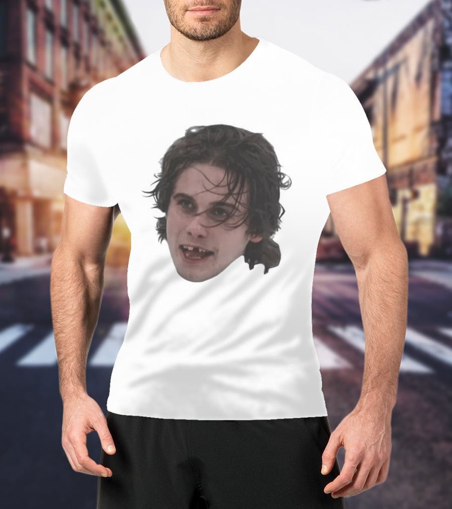 Team USA Jack Hughes Missing Teeth Throwback Face T-Shirt