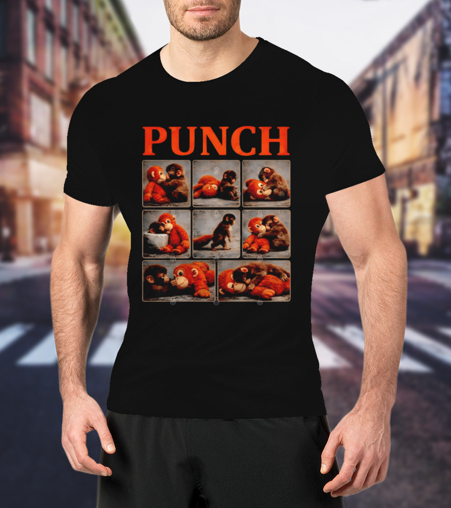 Punch Monkey Plush Compilation T-Shirt