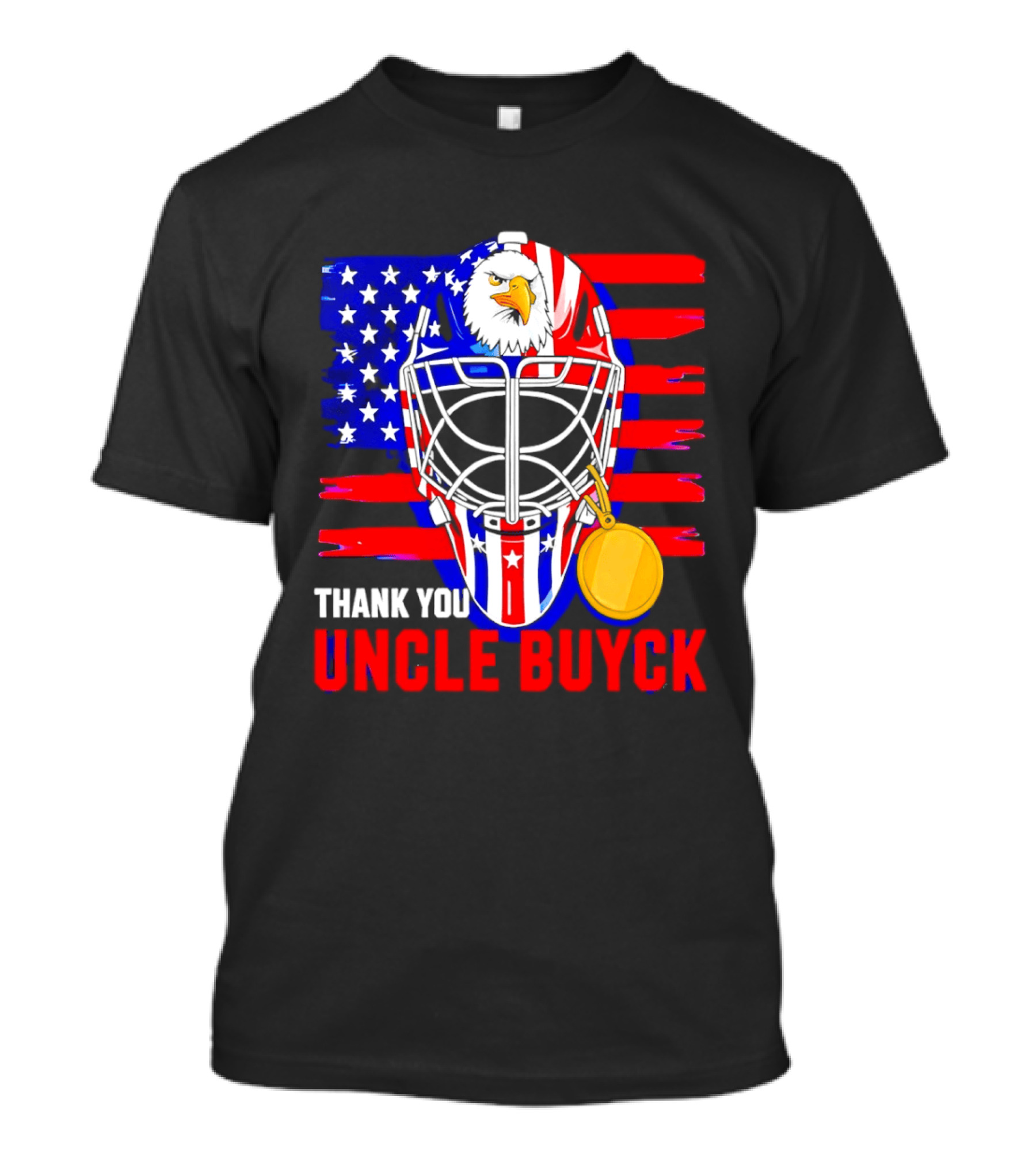 Thank You Uncle Buyck USA Hockey Eagle American Flag Olympic 2026 T-Shirt