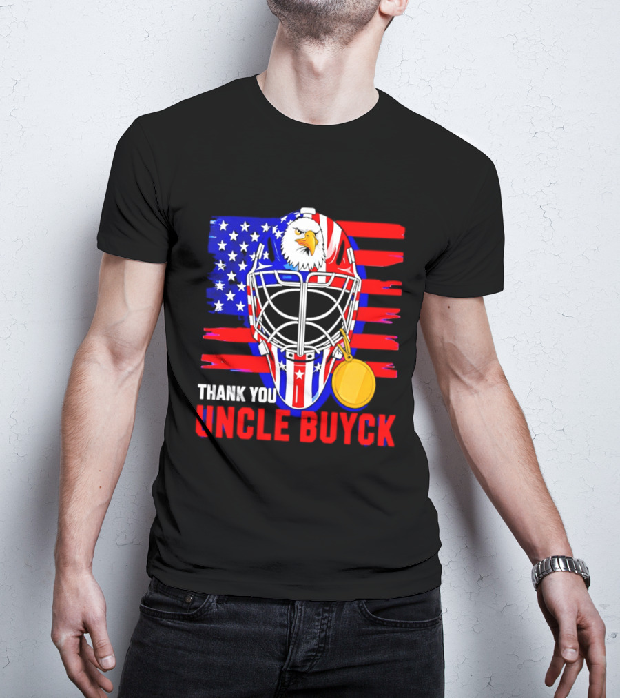 Thank You Uncle Buyck USA Hockey Eagle American Flag Olympic 2026 T-Shirt