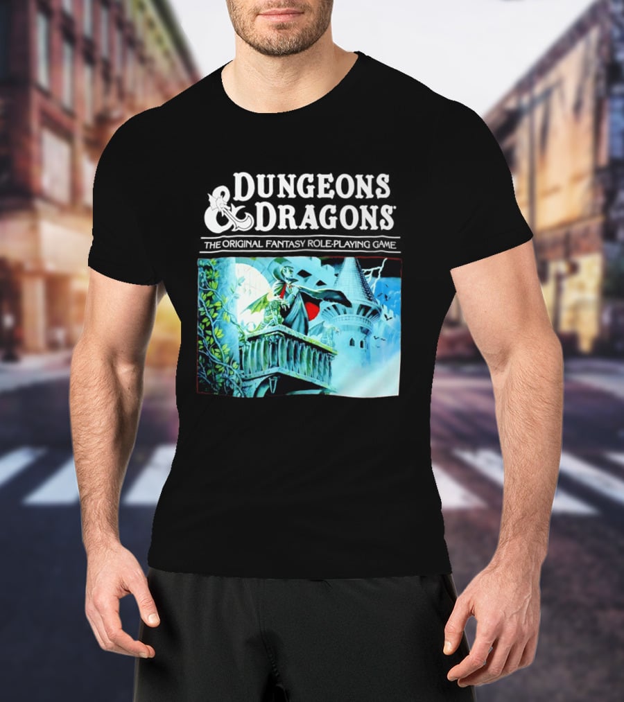 Dungeons And Dragons The Original Fantasy Role Playing Game Vampire Castle T-Shirt