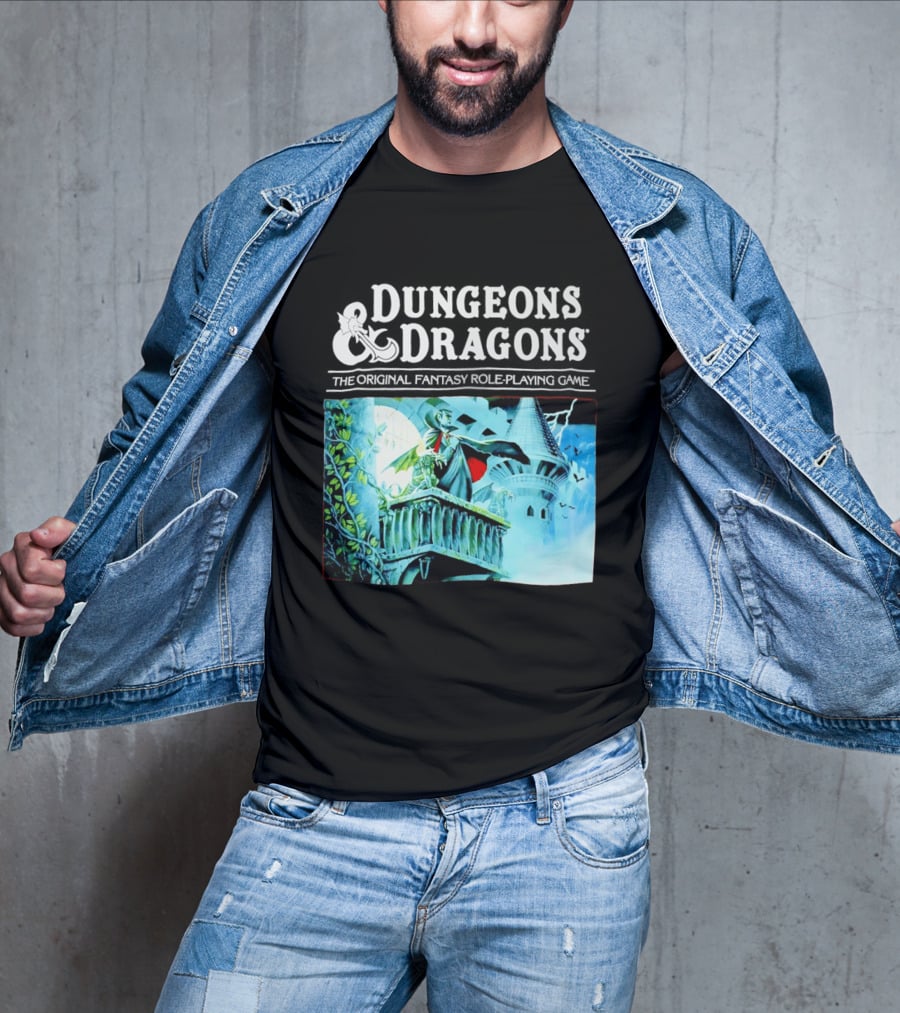 Dungeons And Dragons The Original Fantasy Role Playing Game Vampire Castle T-Shirt