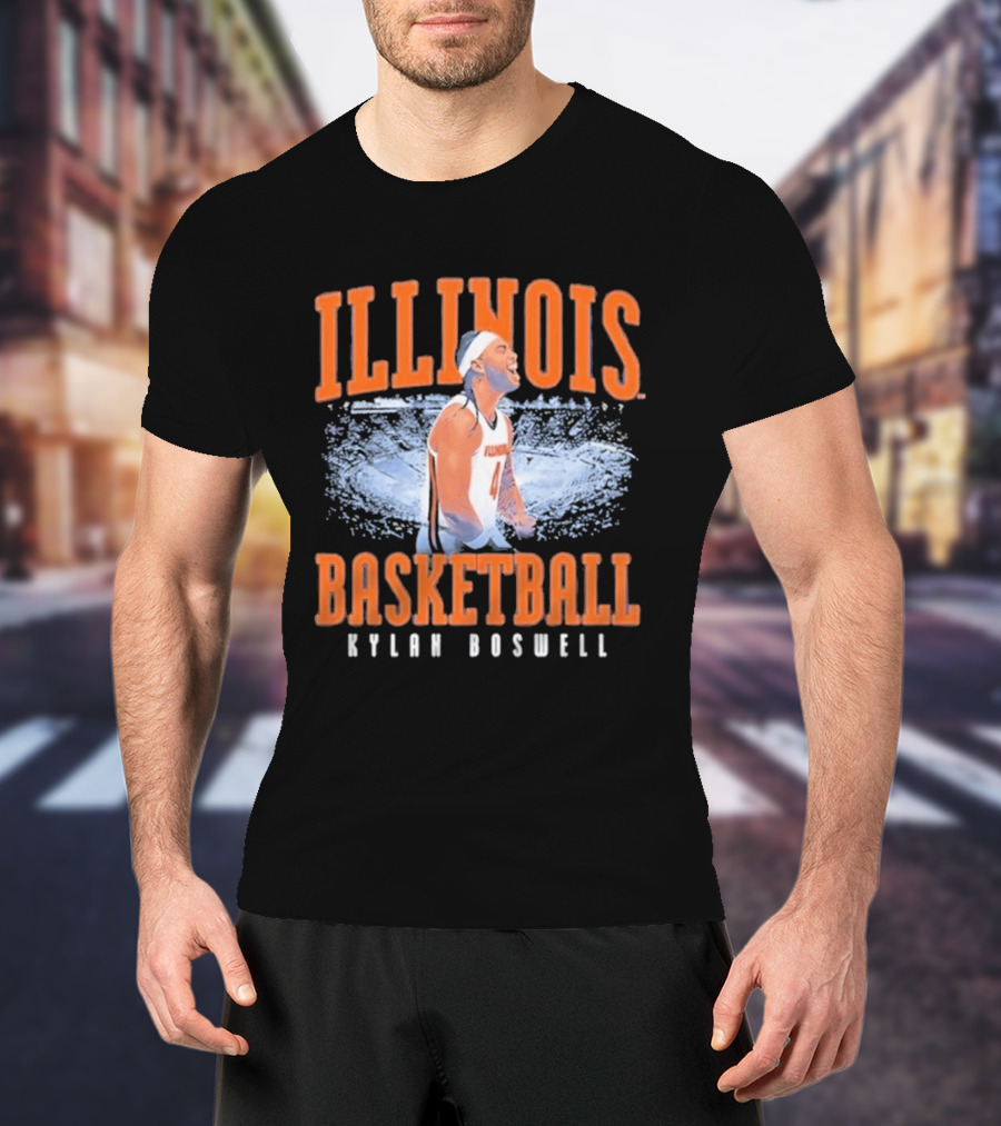 Illinois Basketball Kylan Boswell T-Shirt
