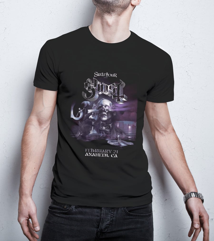 Ghost Skeletour 2026 February 21 Anaheim California Ritual At Honda Center T-Shirt