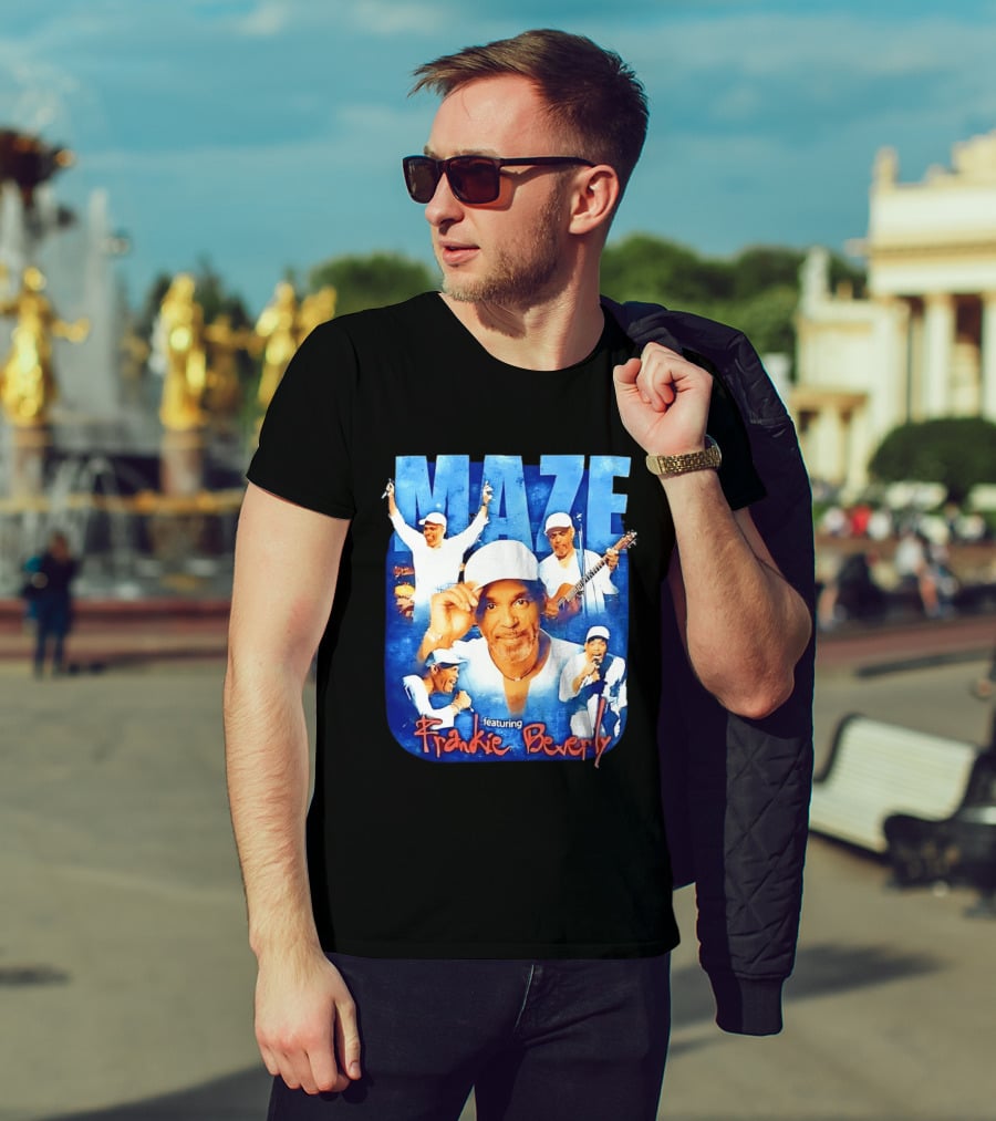 Maze Featuring Frankie Beverly Collage With Performances T-Shirt