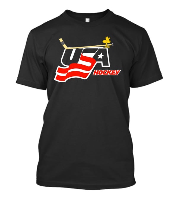 Woodstock USA Hockey With Hockey Stick T-Shirt