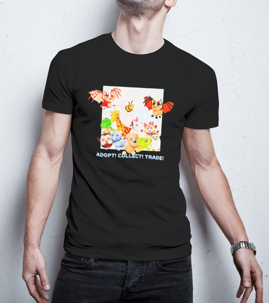 Adopt Me Collectible Pets Game Characters Adopt Collect Trade T-Shirt