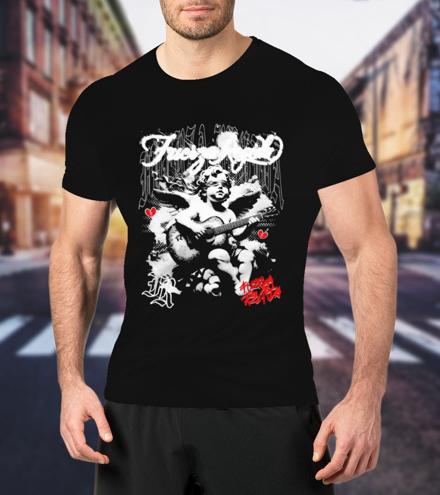 Fuerza Regida Angel Broken Heart Cherub T-Shirt